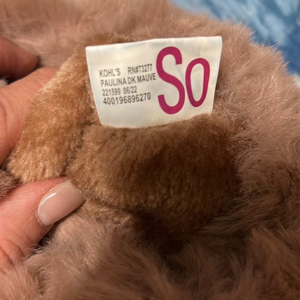 SO Paulina Woman’s Faux Fur Winter Boots. Mauve - Picture 5 of 6